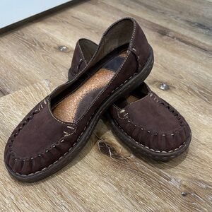 Born Leather Women’s Moccasin Slip-On Loafers